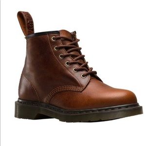 Dr Martens 101 6-Eye Boot-Brown - Men 12 /Women 13